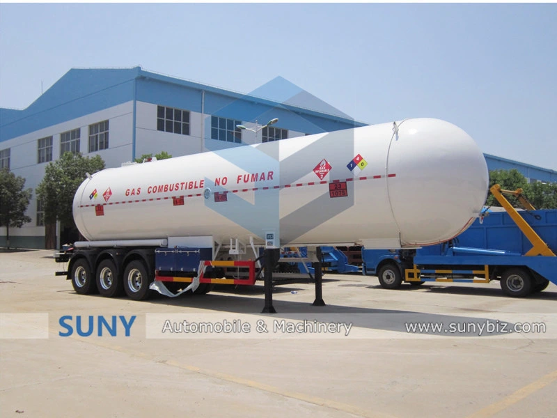 40000-60000 Litres 30mt 3 Axle LPG Propane Tank 30tons 60m3 LPG Gas Trailer