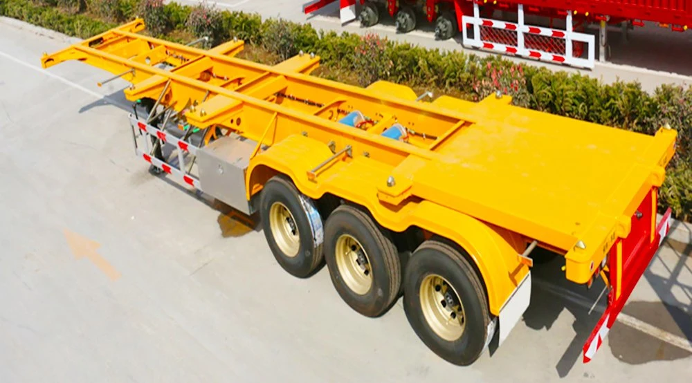 2 3 4 Axles Extendable Container Transport Skeletal Trailers High Quality Container Chassis Skeleton Skeletal Chassis Trailers