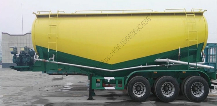 V Style 3 Axle 30-90cbm Cement Silo Compressor Trailer