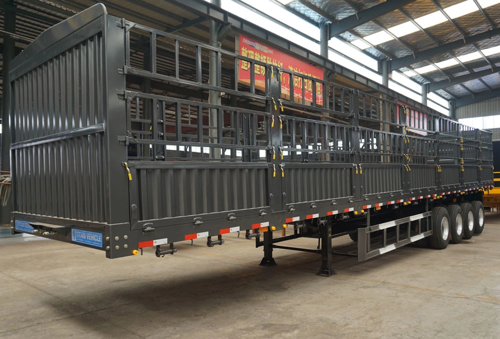 Titan 20FT Container 30 Ton Flatbed Drawbar Pulling Full Trailer for Sale